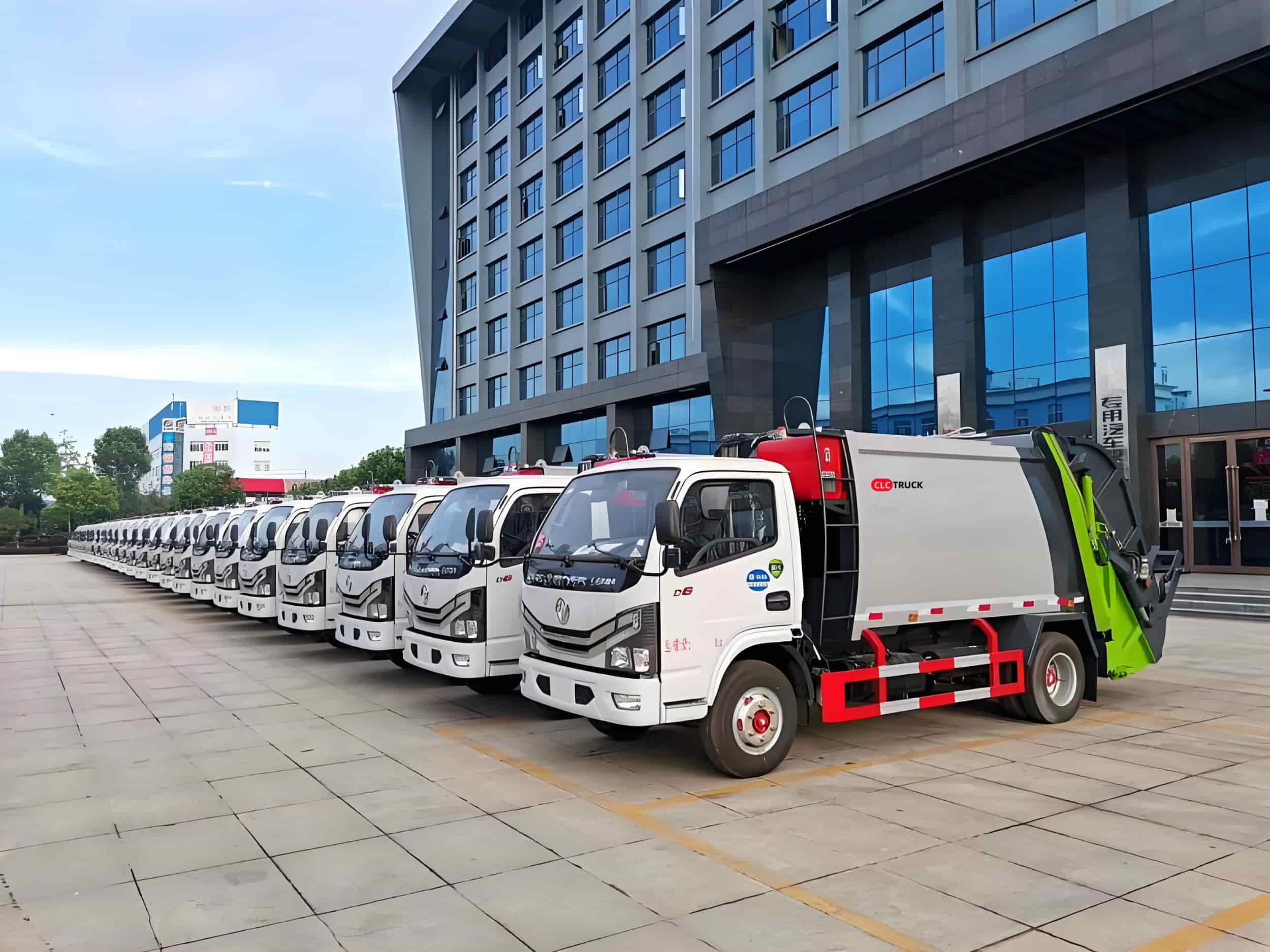 refuse compactor truck