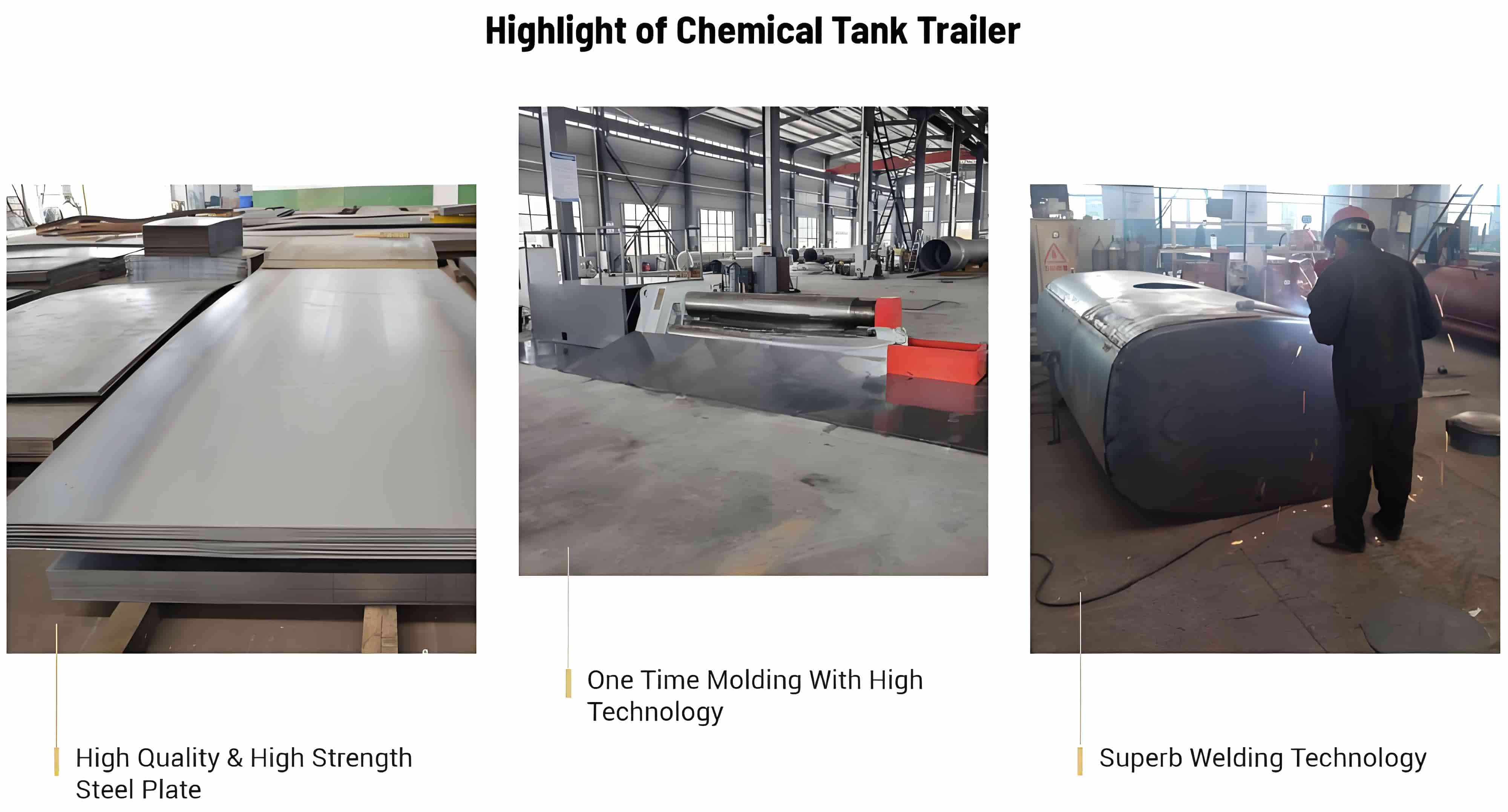 28m³Hydrochloric Acid Chemical Tank Semi-trailer