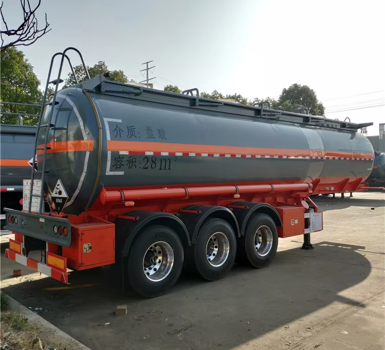 28m³Hydrochloric Acid Chemical Tank Semi-trailer
